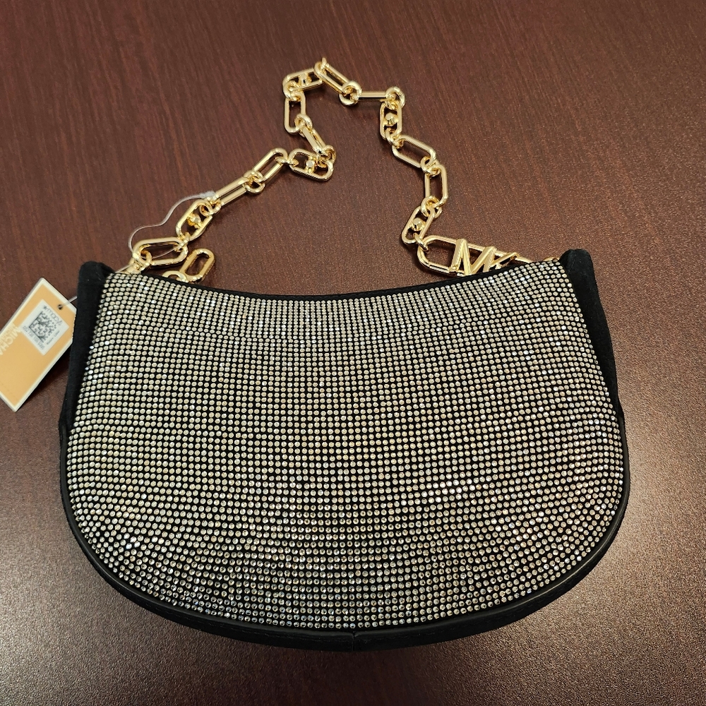 NWT ***Defects*** Michael Kor's Kendall Small Embellished Suede Shoulder…